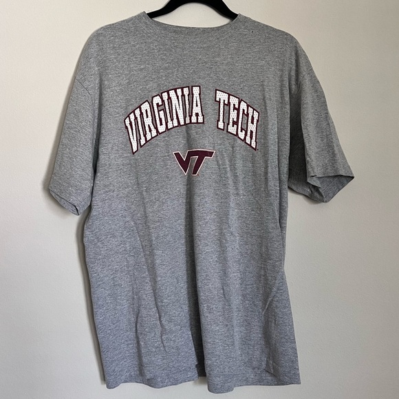 NCAA Virginia Tech Grey T Shirt Size Large - Picture 1 of 2